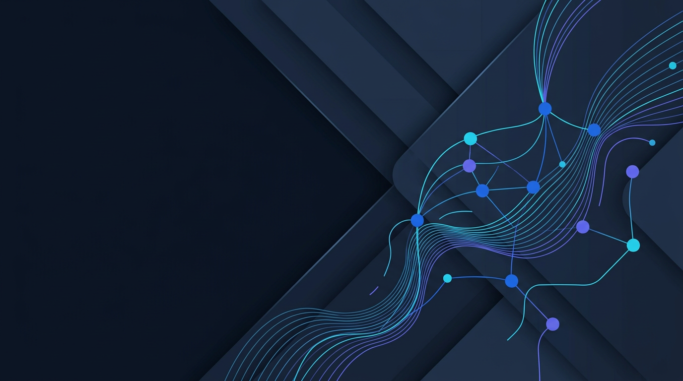 Abstract illustration representing connected systems and technology consulting