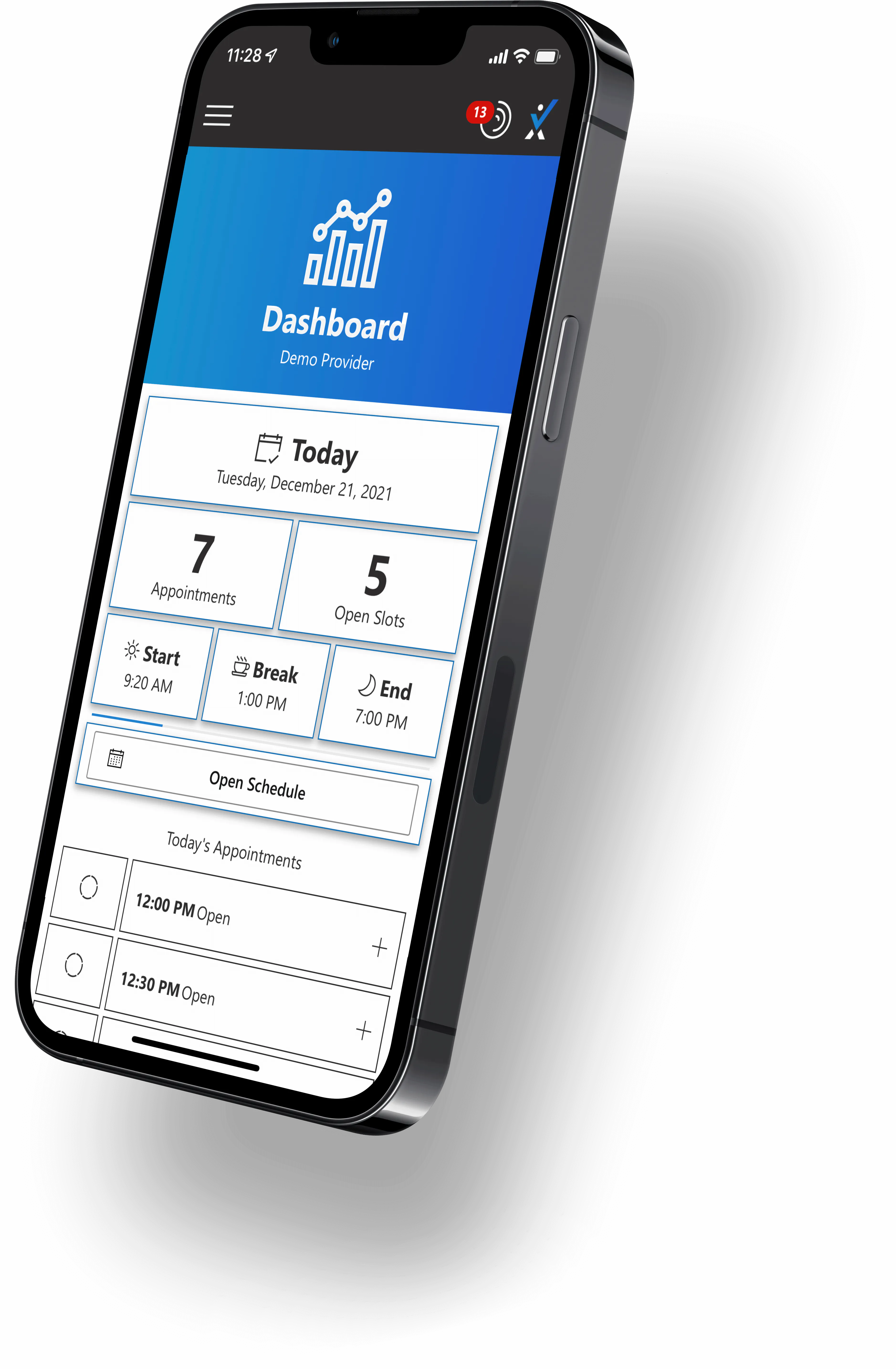 imNext scheduling app on iPhone